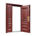 Pele de porta de madeira superior Porta dupla de madeira